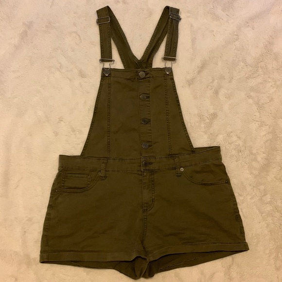Garage Army Green Overalls Size M - Picture 1 of 4